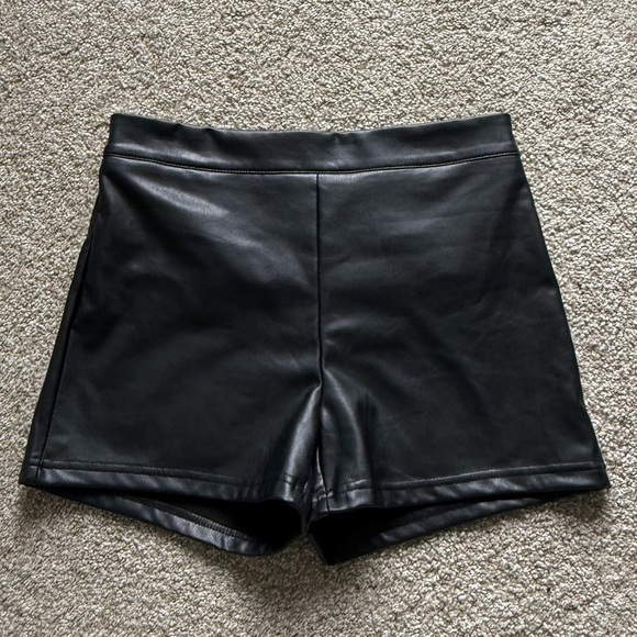 Fashion Nova Pants - Fashion Nova Needy Faux Leather Shorts